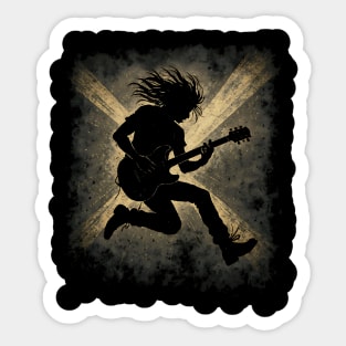 Guitar Rock Journey Sticker